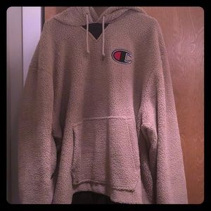 Men’s Champion Sherpa hoodie ONLY WORN 1 time!